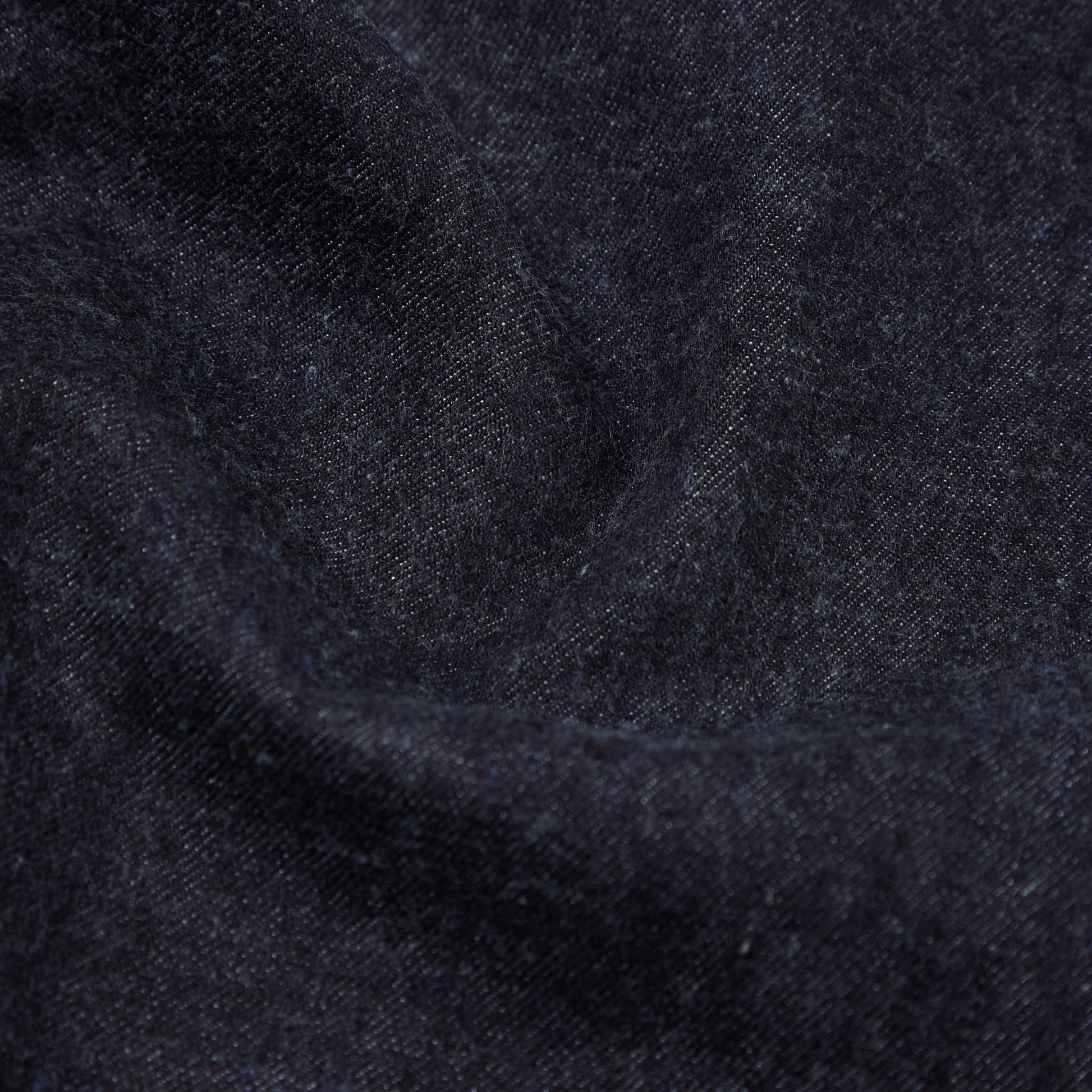 Indigo Brushed Denim Military Chino