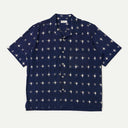 Indigo Square Ikat Camp Shirt
