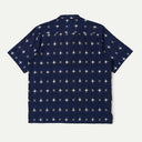 Indigo Square Ikat Camp Shirt