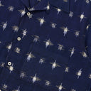 Indigo Square Ikat Camp Shirt