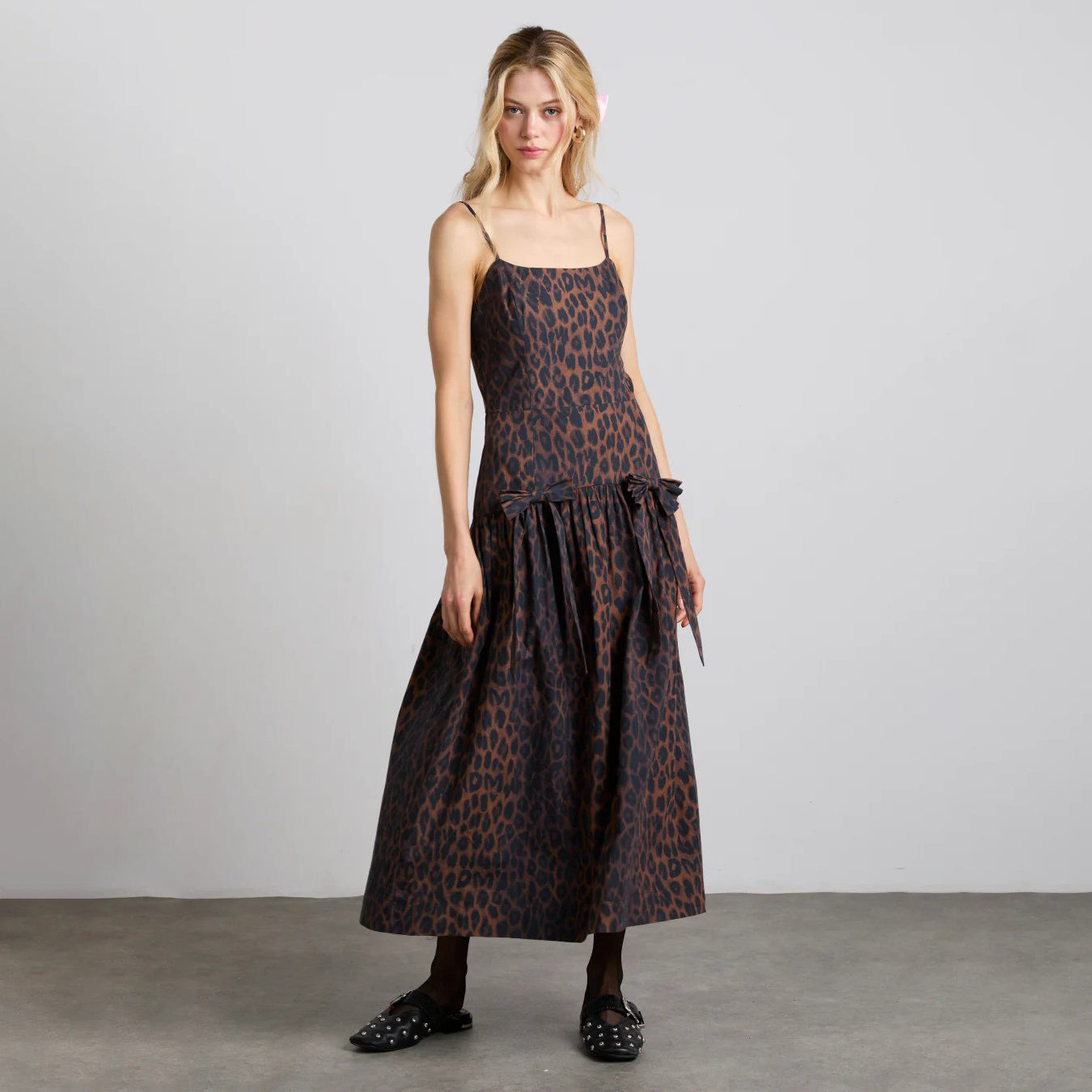 Leopard Persephone Midi Dress