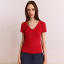 Red Paige V-Neck T-Shirt