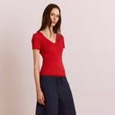 Red Paige V-Neck T-Shirt