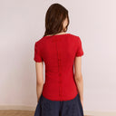 Red Paige V-Neck T-Shirt