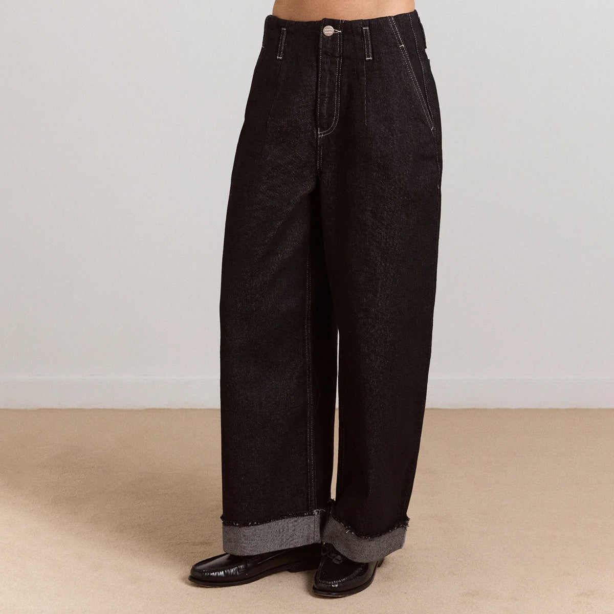 Black Wash Loose Fit Pascal Jeans