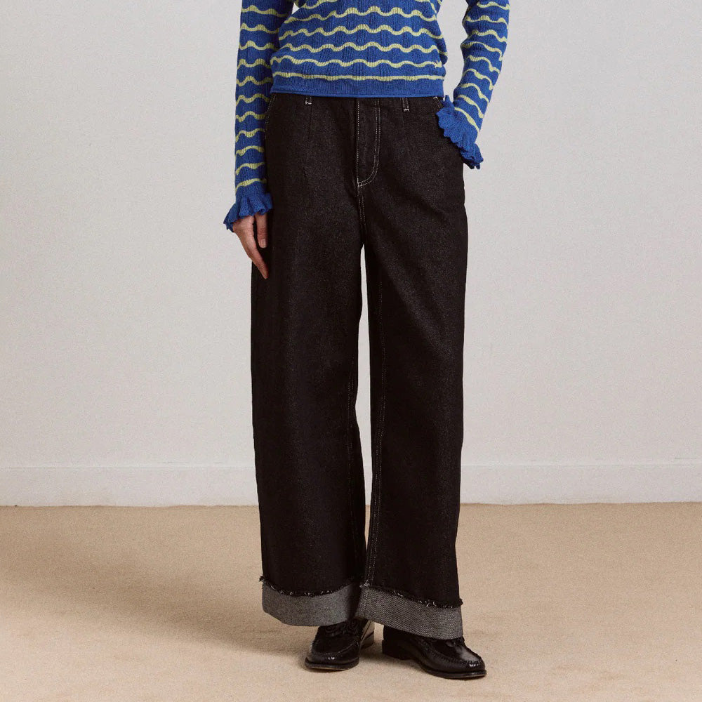 Black Wash Loose Fit Pascal Jeans