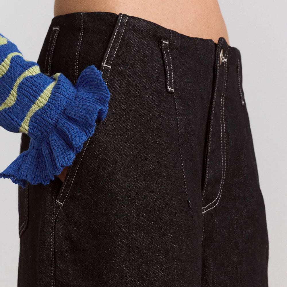 Black Wash Loose Fit Pascal Jeans