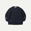 Navy Patch Pullover Knit