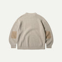 Oatmeal Patch Pullover Knit
