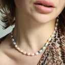 Rainbow Moonstone Good Time Pearls Necklace