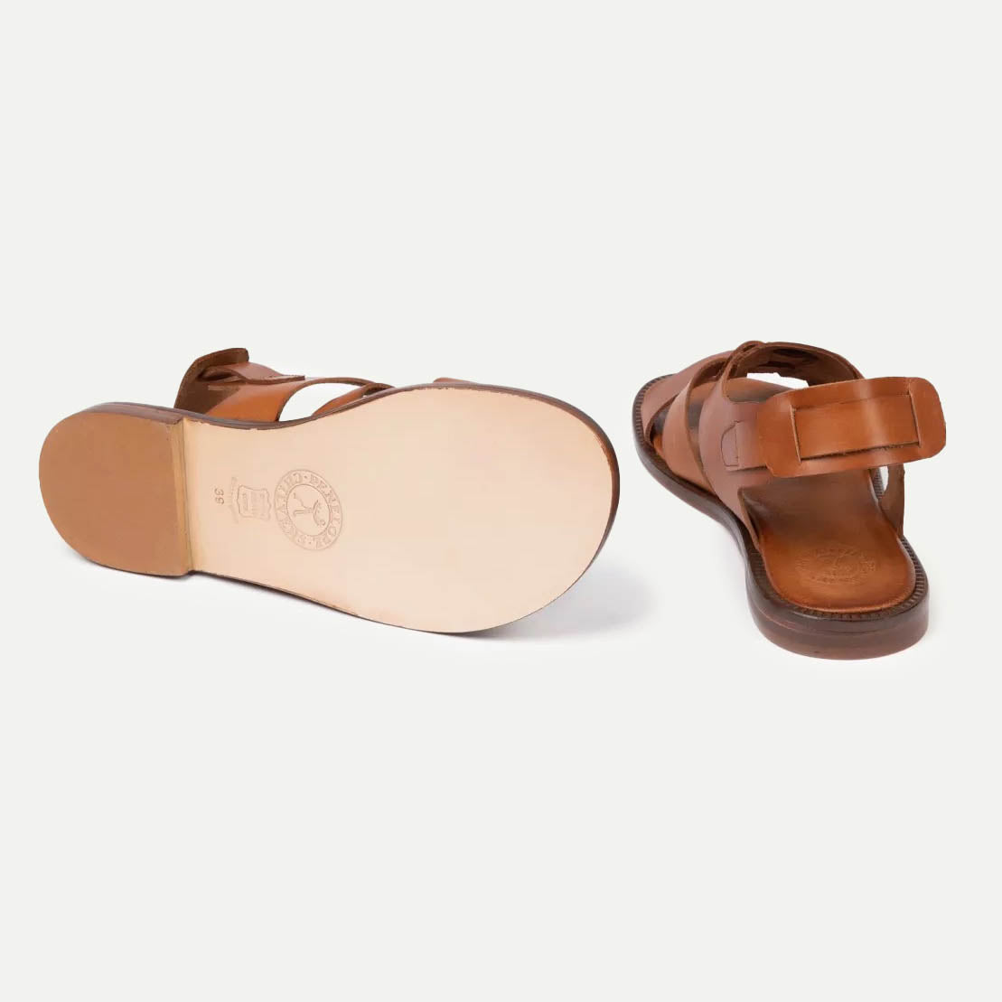 Tan Biscay Leather Sandal