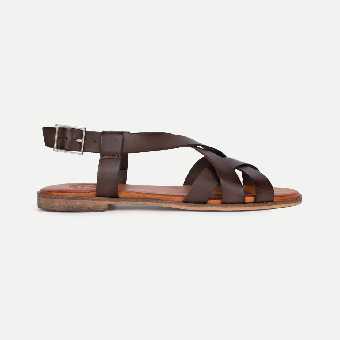 Bitter Chocolate Buttercup Leather Sandal