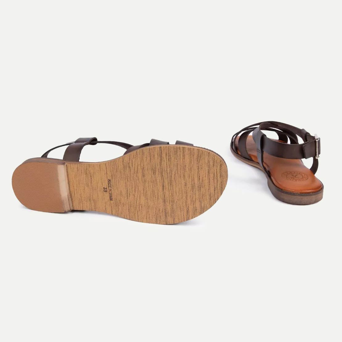 Bitter Chocolate Buttercup Leather Sandal
