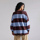 Periwinkle Combo Classic Stripe Wide Crew