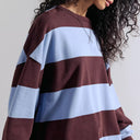 Periwinkle Combo Classic Stripe Wide Crew