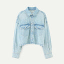 Light Blue Bleach Pery Overshirt