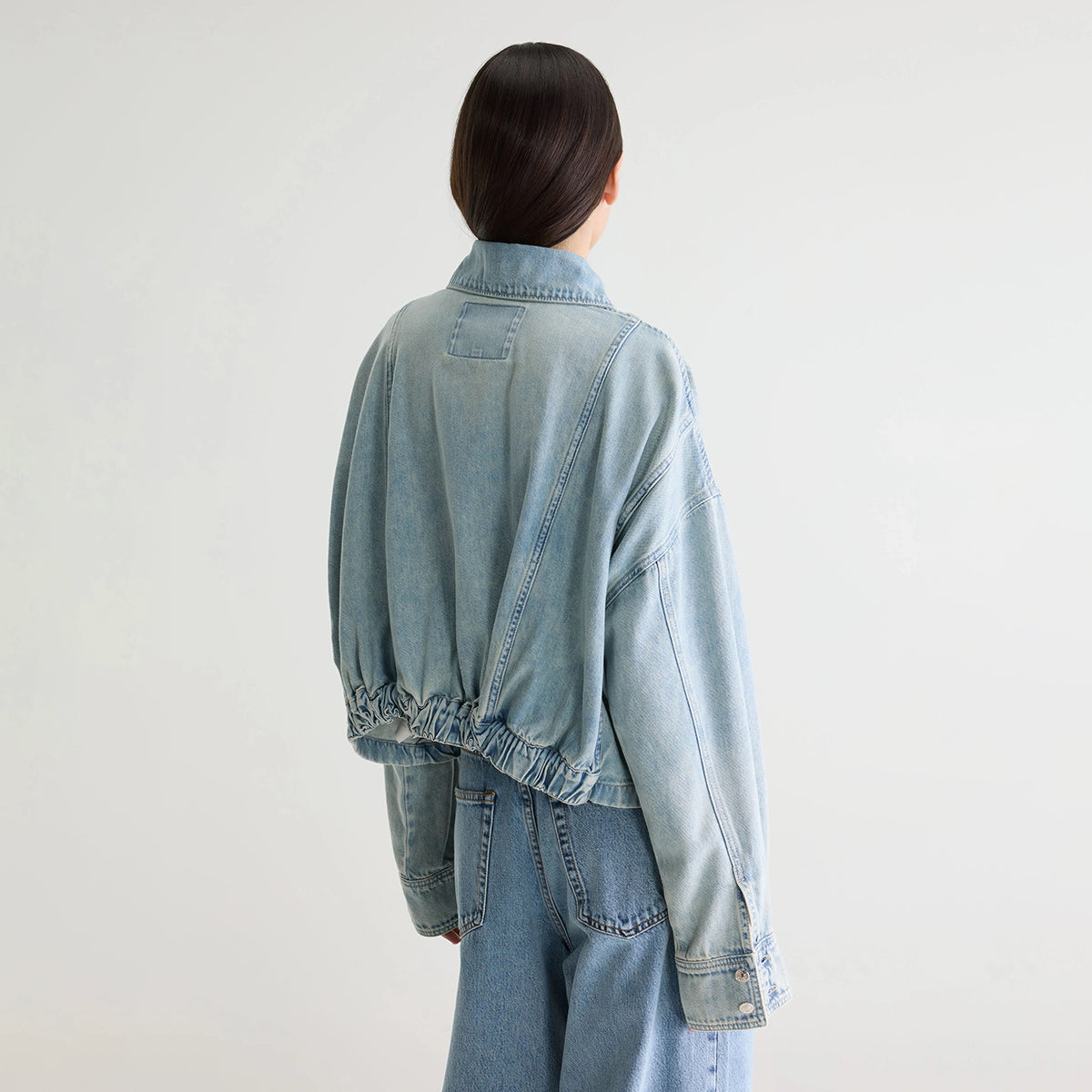 Light Blue Bleach Pery Overshirt