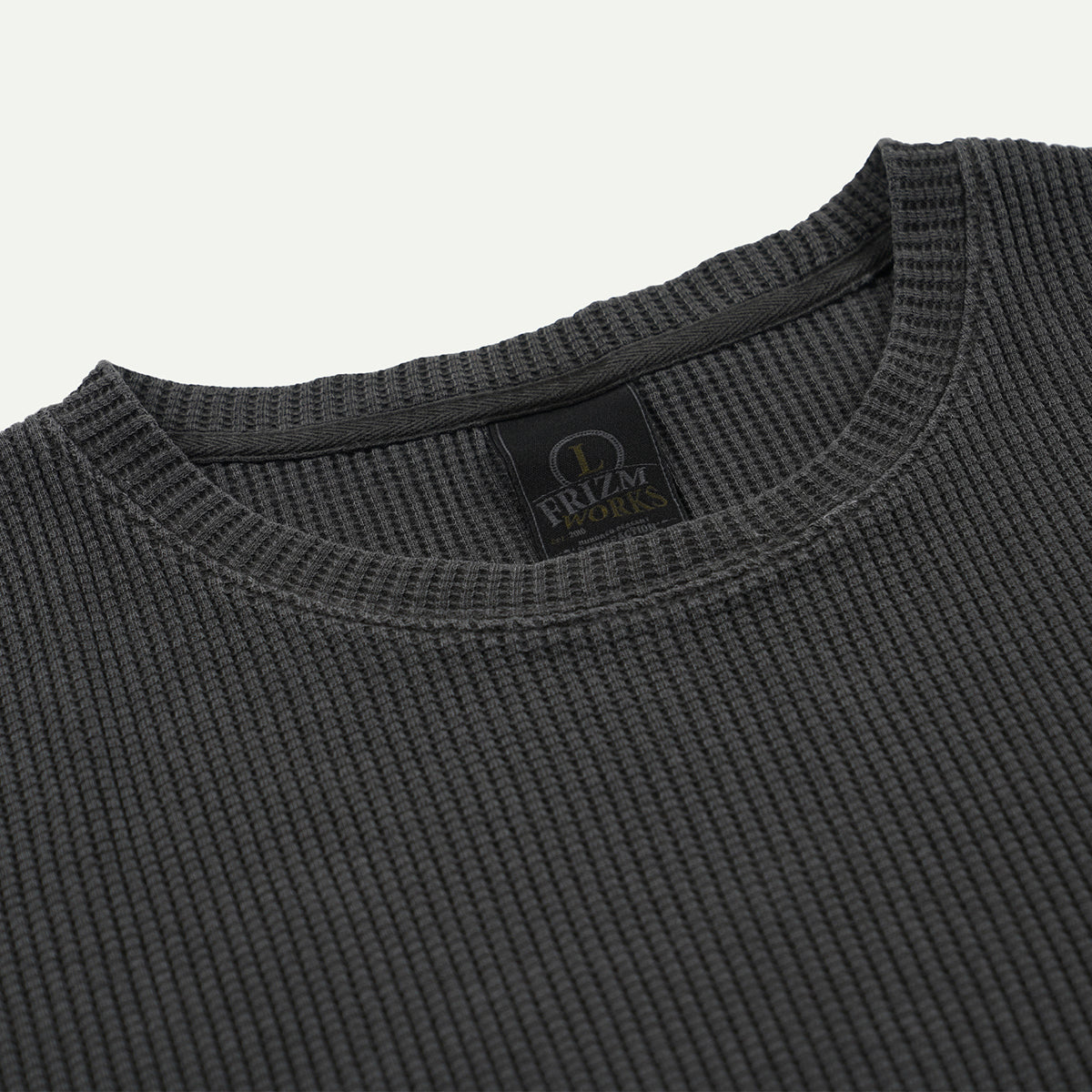 Charcoal Pigment Dyeing Waffle Pocket T-Shirt