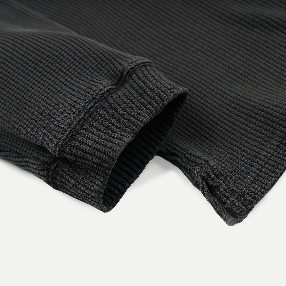 Charcoal Pigment Dyeing Waffle Pocket T-Shirt