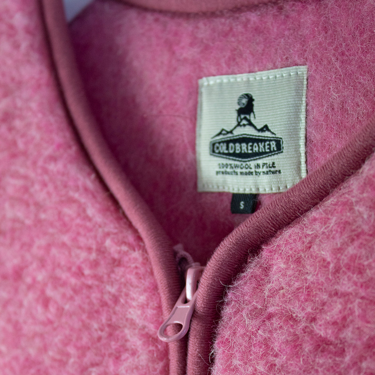 Pink Pepitko Wool Fleece Vest
