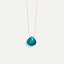 Portofino Blue Quartz Fine Cord Necklace