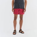 Solid Red Swim Trunk