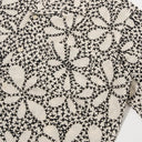 Ecru/Black Kantha Flower Road Shirt