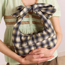 Cardamon Check Roo Tie Bag
