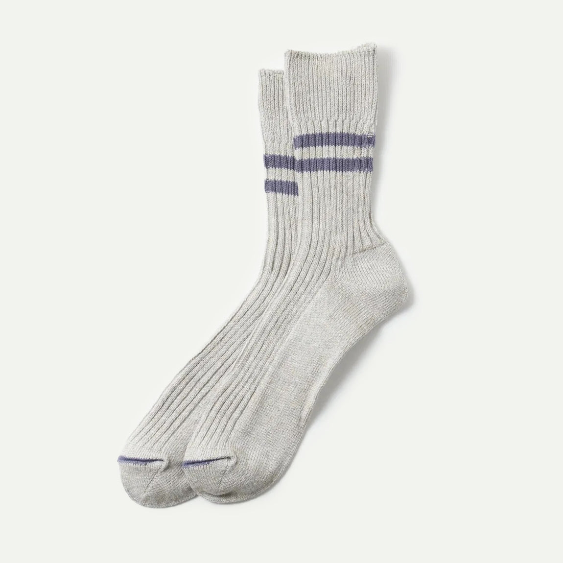 Grey/Purple Haze Crew Socks