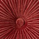 Burgandy Round Ripple Cushion