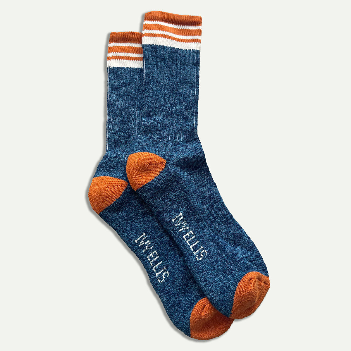 Navy/Orange Sannick Crew Sock