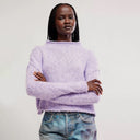 Purple Satin Opal Sweater