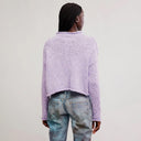 Purple Satin Opal Sweater