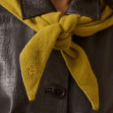 Light Green Wool-Blend Triangle Scarf