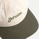 Off White/Olive Script Surf Cap