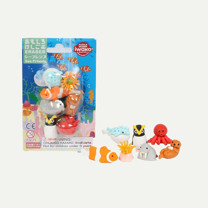 Sea Friends Themed Erasers