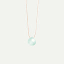 Sea Glass Chalcedony Fine Cord Necklace