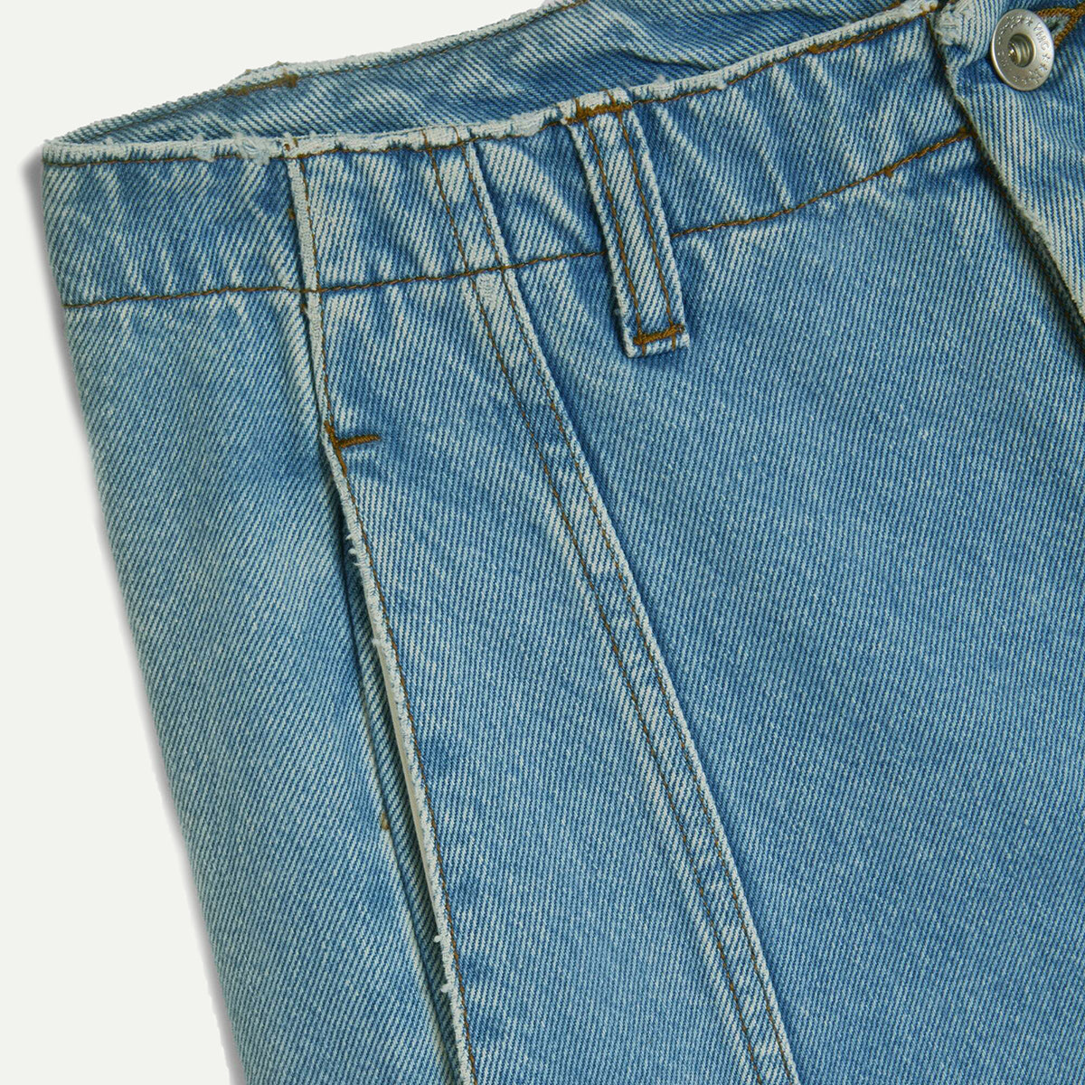 Blue Displaced Seam Jean