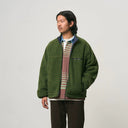 Olive/Navy Reversible Sherpa Jacket