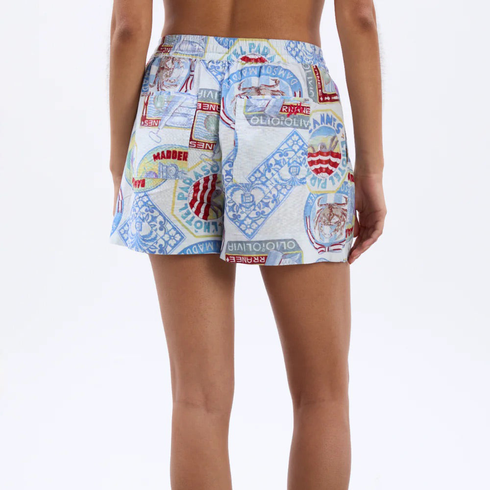 Holiday Print Pull On Short