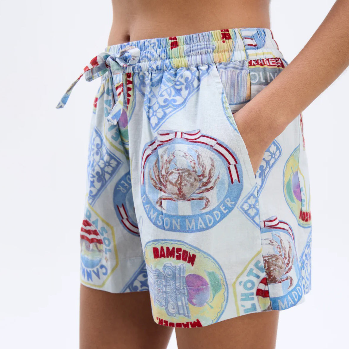 Holiday Print Pull On Short