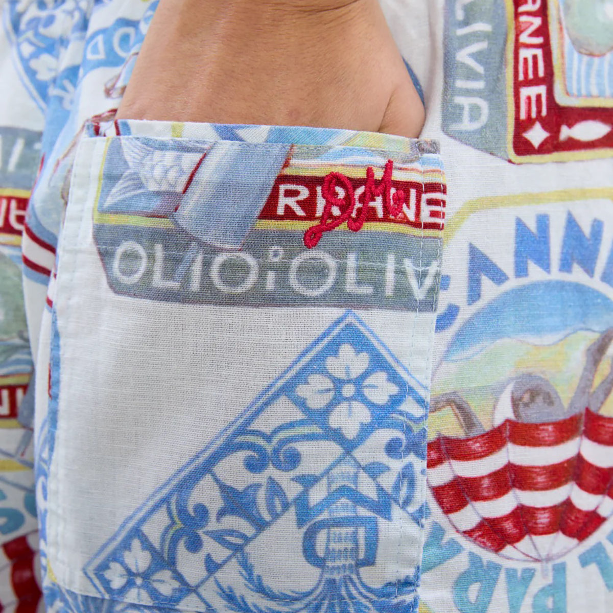 Holiday Print Pull On Short