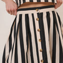 Multi Button Through Midaxi Skirt