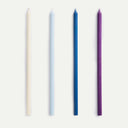 Purple/Blue Set of 4 Slim Candle Set