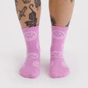 Pink Happy Crew Sock