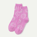 Pink Happy Crew Sock