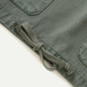 Olive Herringbone Pigment Dye Smock 2.0