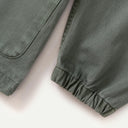 Olive Herringbone Pigment Dye Smock 2.0