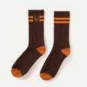 Brown Monogram Socks