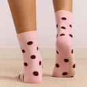 Pink/Burg Spot 2 Pack Socks